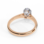 Load image into Gallery viewer, Oval Cut Moissanite Engagement Ring | Classic Solitaire White Gold Ring | Ethical &amp; Affordable
