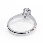 Load image into Gallery viewer, Oval Cut Moissanite Engagement Ring | Classic Solitaire White Gold Ring | Ethical &amp; Affordable
