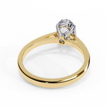 Load image into Gallery viewer, Oval Cut Moissanite Engagement Ring | Classic Solitaire White Gold Ring | Ethical &amp; Affordable

