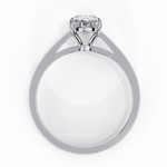 Load image into Gallery viewer, Oval Cut Moissanite Engagement Ring | Classic Solitaire White Gold Ring | Ethical &amp; Affordable
