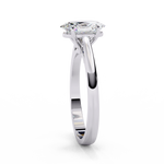 Load image into Gallery viewer, Oval Cut Moissanite Engagement Ring | Classic Solitaire White Gold Ring | Ethical &amp; Affordable
