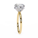 Load image into Gallery viewer, Cushion Cut Moissanite Engagement Ring with Hidden Halo | Rose Gold Solitaire | Ethical &amp; Affordable Luxury
