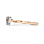 Load image into Gallery viewer, Emerald Cut Lab Grown Diamond Engagement Ring | Baguette Side Stones
