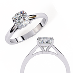 Load image into Gallery viewer, Cushion Cut Lab Grown Diamond Engagement Ring | Solitaire in Yellow Gold | Ethical &amp; Sustainable Brilliance
