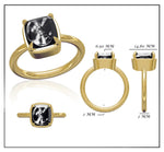 Load image into Gallery viewer, Custom Order Salt &amp; Pepper Diamond Ring in 18K Gold

