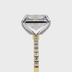 Load and play video in Gallery viewer, radiant cut hidden halo lab grown diamond ring video
