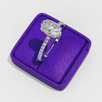 Load and play video in Gallery viewer, Oval Cut Moissanite Engagement Ring
