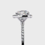 Load and play video in Gallery viewer, Cushion Cut Lab Grown Diamond Engagement Ring With Halo
