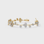 Load and play video in Gallery viewer, Elegant Floral Moissanite Bracelet
