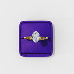 Load and play video in Gallery viewer, Solitaire Oval Cut Moissanite Engagement Ring
