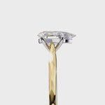 Load and play video in Gallery viewer, Solitaire Pear Cut Moissanite Engagement Ring
