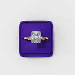 Load and play video in Gallery viewer, Solitaire Radiant Cut Moissanite Engagement Ring
