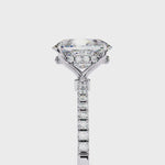 Load and play video in Gallery viewer, Oval Cut Moissanite Engagement Ring
