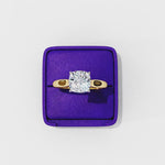 Load and play video in Gallery viewer, Solitaire Cushion Cut Moissanite Engagement Ring
