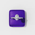 Load and play video in Gallery viewer, Oval Cut Moissanite Engagement Ring
