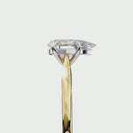 Load and play video in Gallery viewer, Solitaire Pear Cut Moissanite Engagement Ring
