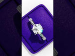 Load and play video in Gallery viewer, Round Cut Lab Grown Diamond Solitaire Engagement Ring | Classic 6-Prong Bridal Ring | 18K Gold &amp; Platinum
