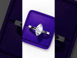 Load and play video in Gallery viewer, Marquise Cut Lab-Grown Diamond Engagement Ring | Classic Solitaire Ring | Ethical &amp; Sustainable
