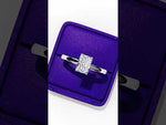 Load and play video in Gallery viewer, Radiant Cut Moissanite Engagement Ring | Classic Solitaire Ethical Bridal Ring
