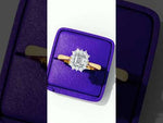 Load and play video in Gallery viewer, Emerald Cut Moissanite Engagement Ring with Starburst Halo
