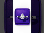 Load and play video in Gallery viewer, Pear Cut Lab-Grown Diamond Engagement Ring in Rose Gold | Teardrop Solitaire Ring | Sustainable &amp; Elegant
